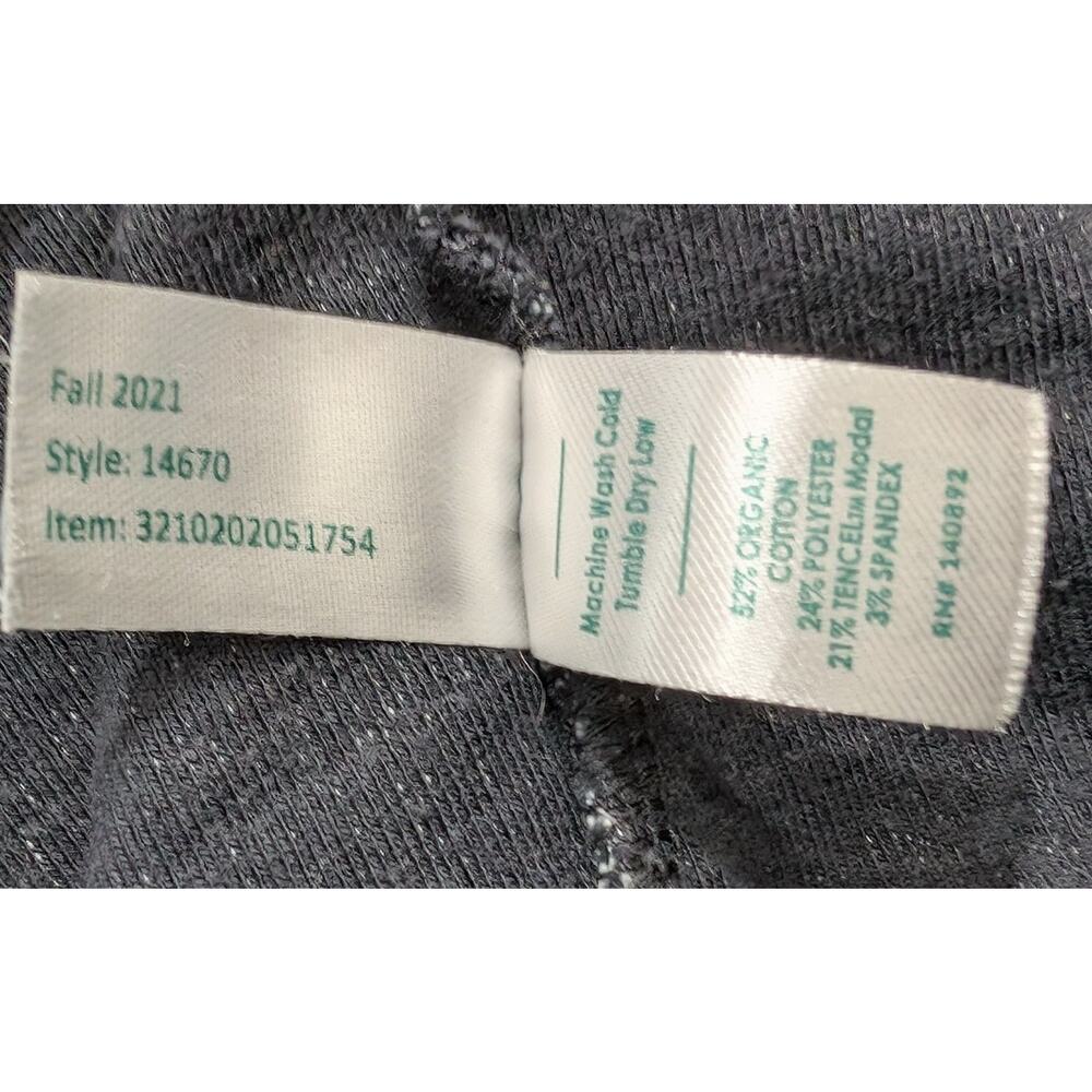 Marine Layer Sweatshirt Black Chill Texture Long Sleeve Top Women's Size L - Picture 7 of 7